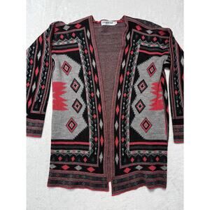 Cotton Emporium Aztec Southwest Navajo Sedona Cardigan Sweater Women’s Small